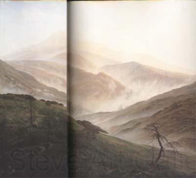 Caspar David Friedrich Mist Rising in the Riesengebirge (mk10) France oil painting art